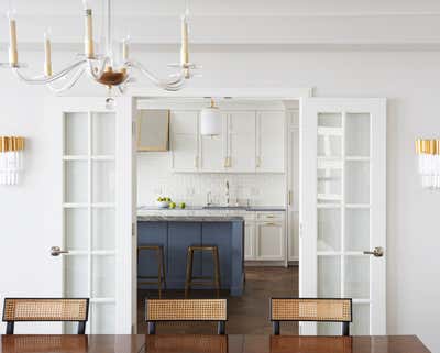  Transitional Apartment Dining Room. Lakeshore Drive Two by KitchenLab | Rebekah Zaveloff Interiors.