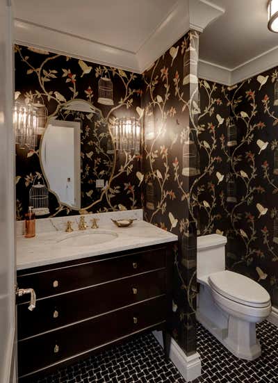  Transitional Apartment Bathroom. Lakeshore Drive Two by KitchenLab | Rebekah Zaveloff Interiors.