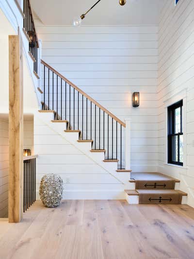  Beach Style Entry and Hall. Osterville, MA by Jaimie Baird Design.