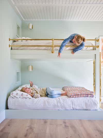  Beach Style Family Home Children's Room. Osterville, MA by Jaimie Baird Design.