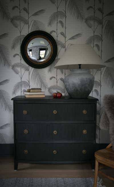  Cottage Beach House Bedroom. Bellport, NY by Jaimie Baird Design.