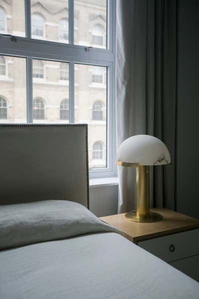  Preppy Apartment Bedroom. Tribeca, NY by Jaimie Baird Design.