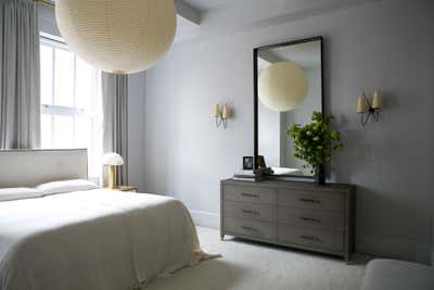  Bohemian Preppy Apartment Bedroom. Tribeca, NY by Jaimie Baird Design.