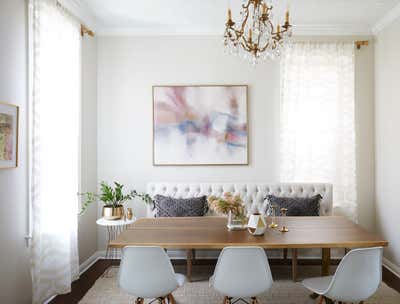  Preppy Craftsman Family Home Dining Room. Julian by KitchenLab | Rebekah Zaveloff Interiors.