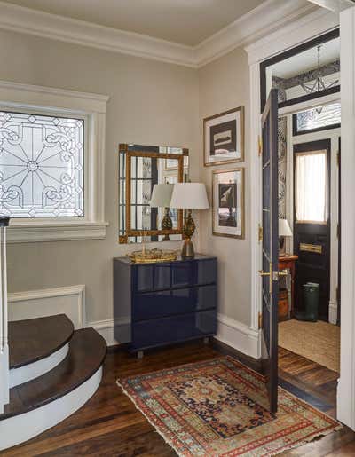  English Country Family Home Entry and Hall. Wellington by KitchenLab | Rebekah Zaveloff Interiors.