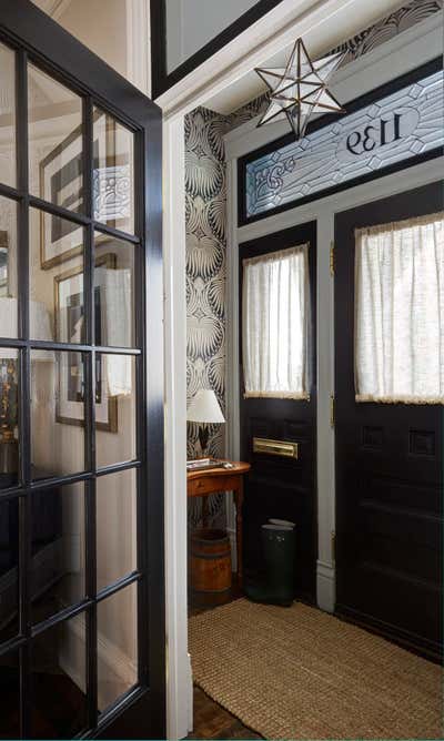  English Country Coastal Family Home Entry and Hall. Wellington by KitchenLab | Rebekah Zaveloff Interiors.