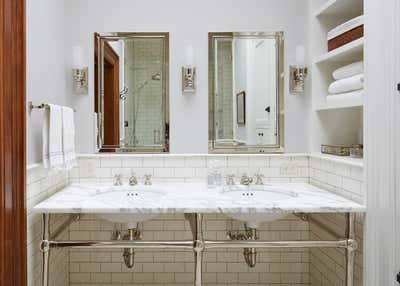  Preppy Victorian Family Home Bathroom. Webster by KitchenLab | Rebekah Zaveloff Interiors.