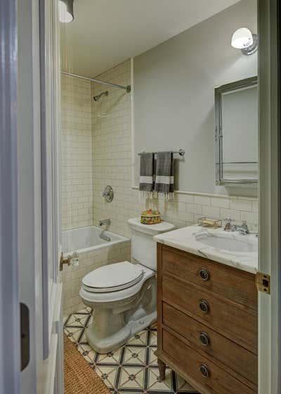  Craftsman Victorian Family Home Bathroom. Webster by KitchenLab | Rebekah Zaveloff Interiors.