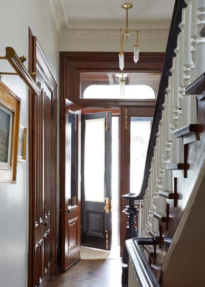  Craftsman Preppy Family Home Entry and Hall. Webster by KitchenLab | Rebekah Zaveloff Interiors.