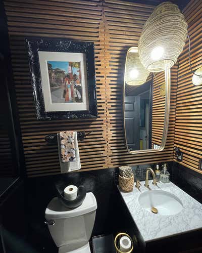  Mid-Century Modern Art Deco Bathroom. Project Destination Guest Bathroom by Kingston-Bryce Interiors.