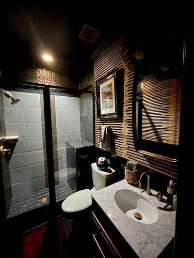  Art Deco Bathroom. Project Destination Guest Bathroom by Kingston-Bryce Interiors.