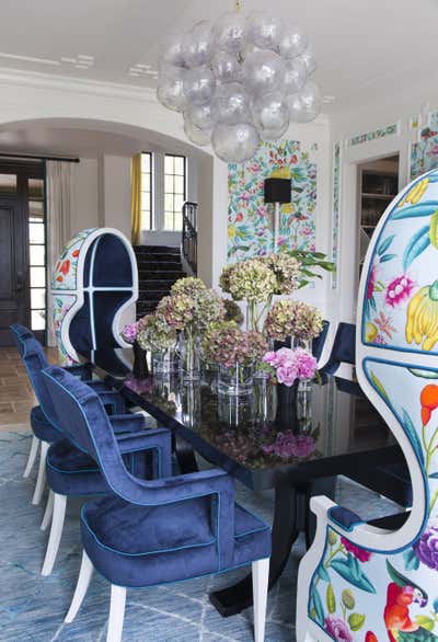  Eclectic Family Home Dining Room. Livable Vibrance by Andrea Schumacher Interiors.