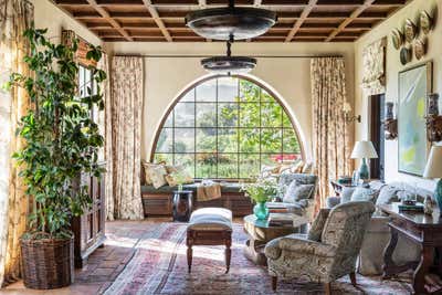  Mediterranean Family Home Living Room. Spanish Redefined in Santa Monica by Ferguson & Shamamian Architects.