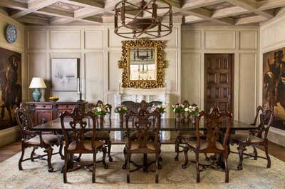  Bohemian Mediterranean Family Home Dining Room. Spanish Redefined in Santa Monica by Ferguson & Shamamian Architects.