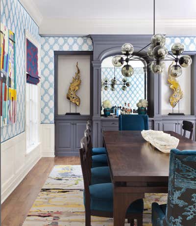 Contemporary Dining Room. Traditional with a Twist by Andrea Schumacher Interiors.