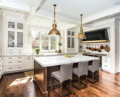  Craftsman French Family Home Kitchen. East Grand Rapids by KitchenLab | Rebekah Zaveloff Interiors.