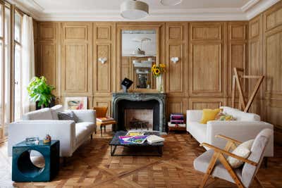  Modern Apartment Living Room. A Pearl on Pre-aux-Clercs by Kasha Paris.