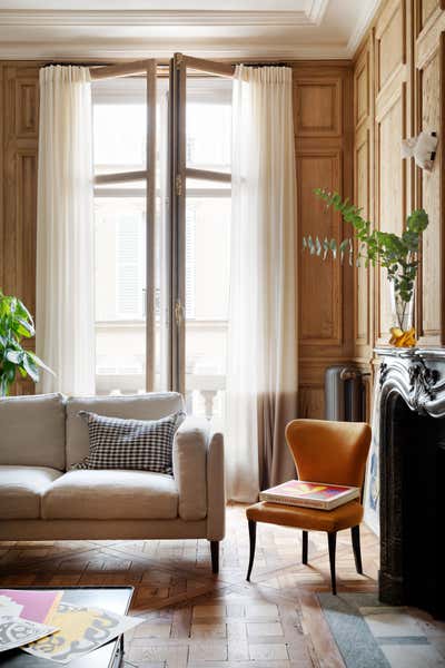  French Apartment Living Room. A Pearl on Pre-aux-Clercs by Kasha Paris.
