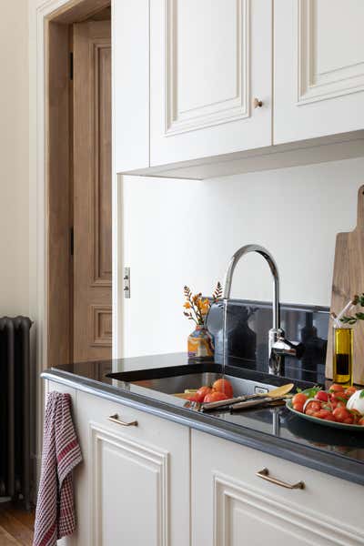  French Traditional Apartment Kitchen. A Pearl on Pre-aux-Clercs by Kasha Paris.