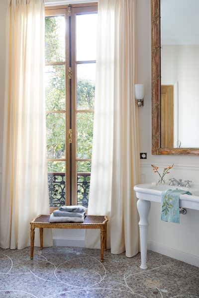  Contemporary Modern Apartment Bathroom. A Pearl on Pre-aux-Clercs by Kasha Paris.