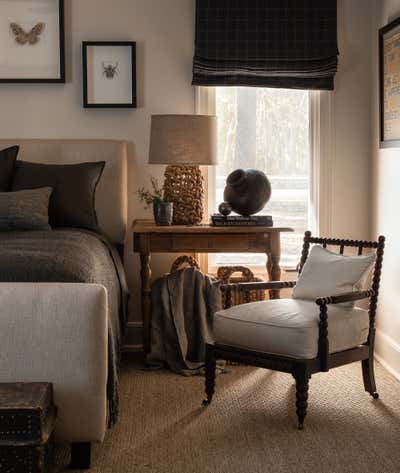  English Country Family Home Bedroom. Old Creek by Sean Anderson Design.