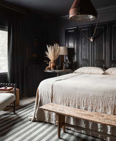  Country Cottage Family Home Bedroom. Old Creek by Sean Anderson Design.