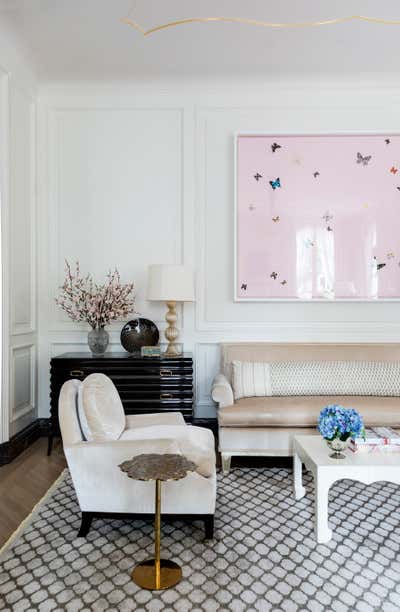 Transitional Family Home Living Room. FRENCH INFUSED TOWNHOUSE by William McIntosh Design.