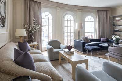  Transitional Family Home Living Room. BEAUX ARTS TOWNHOUSE by William McIntosh Design.