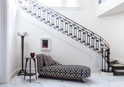  Transitional Family Home Entry and Hall. BEAUX ARTS TOWNHOUSE by William McIntosh Design.