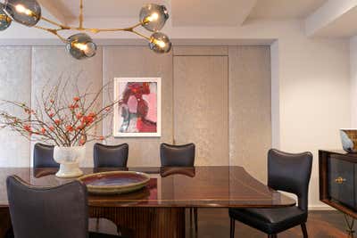 Contemporary Dining Room. EAST SIDE PIED A TERRE by William McIntosh Design.