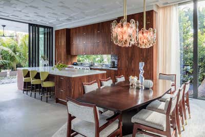  Contemporary Family Home Dining Room. Miami Beach Modern Residence by Brown Davis Architecture & Interiors.