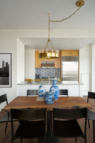  Transitional Asian Apartment Dining Room. Brooklyn Eclectic by Samantha Ware Designs.