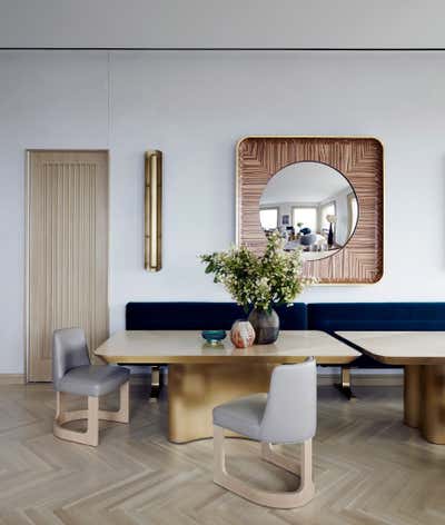 Contemporary Dining Room. PARK AVENUE AERIE by William McIntosh Design.