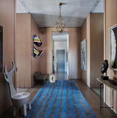  Modern Apartment Entry and Hall. ART FILLED FAMILY HOME by William McIntosh Design.