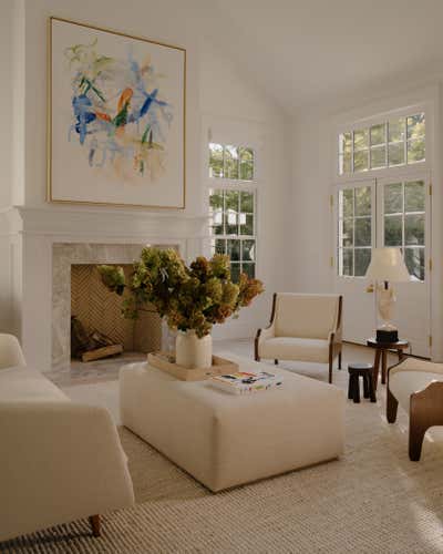 Contemporary Vacation Home Living Room. Sag Harbor by Anna Karlin.