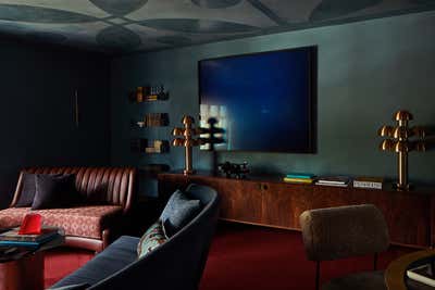  Maximalist Art Nouveau Family Home Living Room. The Sundown Lounge by Chroma.