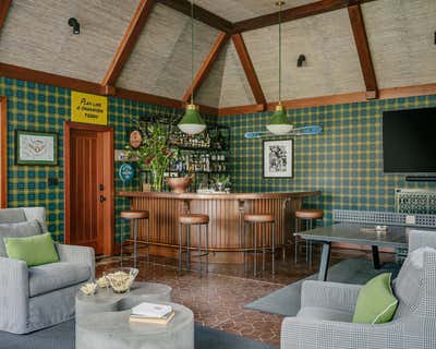  Preppy Entertainment/Cultural Bar and Game Room. Tudor Poolhouse Pub by Kari McIntosh Design.