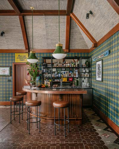  Preppy Entertainment/Cultural Bar and Game Room. Tudor Poolhouse Pub by Kari McIntosh Design.