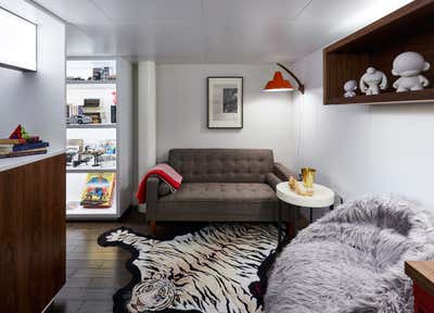  Transitional Mid-Century Modern Apartment Bedroom. Spring Street Residence by 212box LLC.