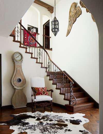  Traditional Family Home Entry and Hall. Santa Barbara Style in San Mateo by Kari McIntosh Design.