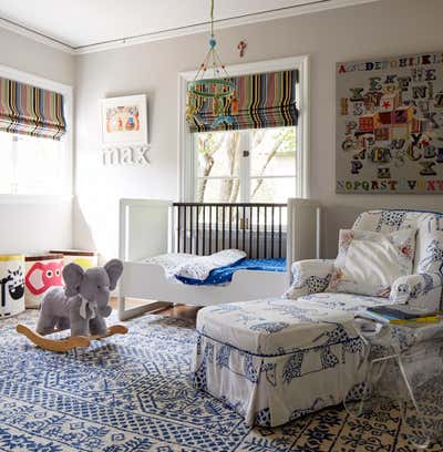  Contemporary Mediterranean Family Home Children's Room. Santa Barbara Style in San Mateo by Kari McIntosh Design.