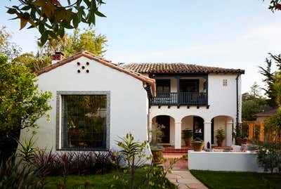  Contemporary Family Home Exterior. Santa Barbara Style in San Mateo by Kari McIntosh Design.