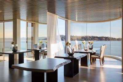 Contemporary Dining Room. Living on Water by The Wiseman Group Interior Design, Inc..