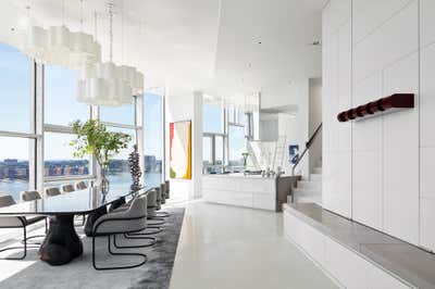  Minimalist Modern Apartment Dining Room. Hudon River Penthouse by Workshop APD.