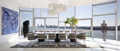  Modern Apartment Dining Room. Hudon River Penthouse by Workshop APD.
