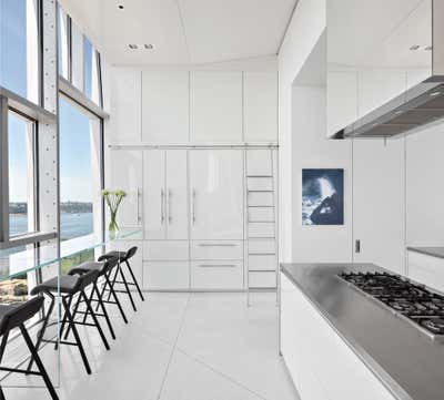  Minimalist Modern Apartment Kitchen. Hudon River Penthouse by Workshop APD.