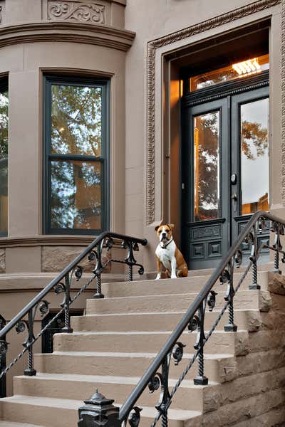  Modern Arts and Crafts Apartment Exterior. Park Slope Townhouse by Workshop APD.