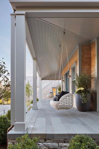  Coastal Transitional Beach House Exterior. Nantucket Harbor Compound by Workshop APD.