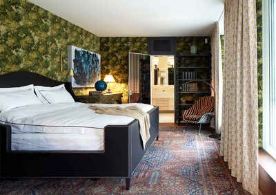  Eclectic Apartment Bedroom. Berlin Apartment by Robert Couturier, Inc..
