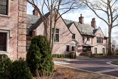 Traditional Exterior. Greenwich Home by Robert Couturier, Inc..